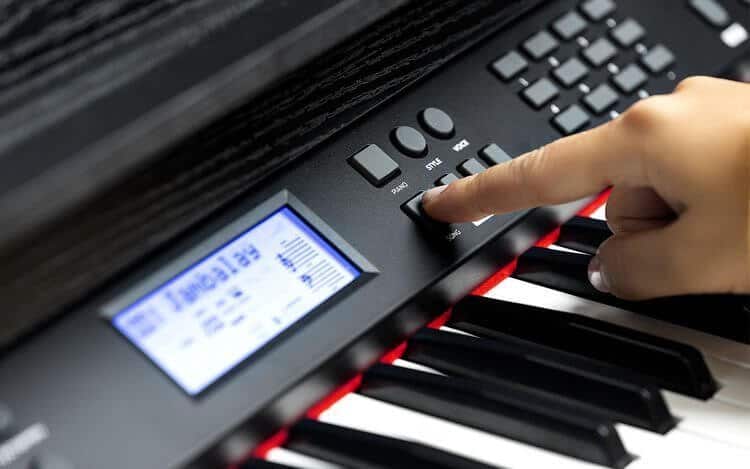 Lesson Mode 360 Premium Voices and 3 Months of Skoove Lessons Included Alesis Virtue Renewed Built-In Speakers 88-Key Beginner Digital Piano with Full-Size Velocity-Sensitive Keys Power Supply 